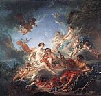 Francois Boucher Wall Art - Vulcan Presenting Venus with Arms for Aeneas